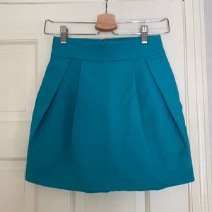 Zara turquoise teal bubble tulip skirt 2